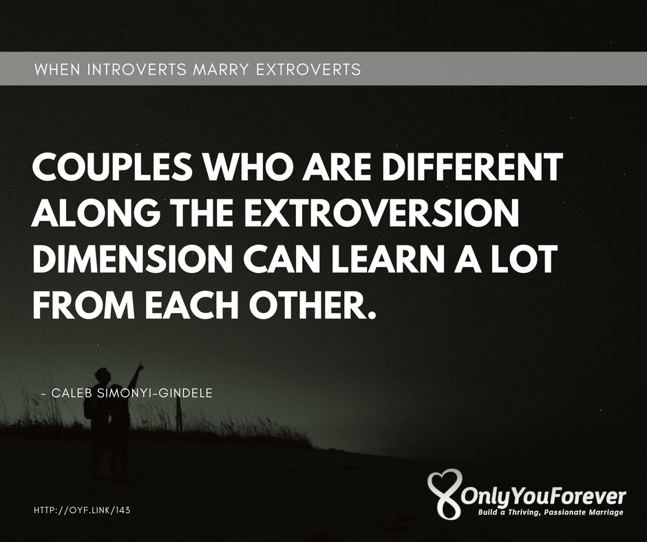 marriage between an introvert and an extrovert